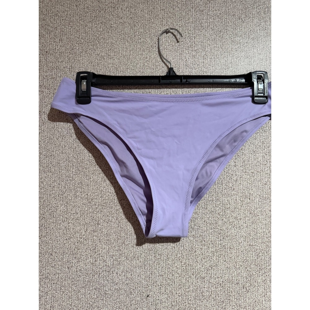 HM Lavender Purple Bikini Bottoms Size 14 Mid Rise Swim Briefs Solidβ 09293287